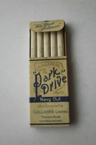 kraft pre roll box in sleeve slider design, dividers for each pre roll and custom printed product copy in navy blue color